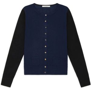 Maliparmi, Dames, Truien, Blauw, Maat: XS Wol,