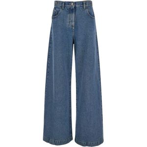 The Attico, Dames, Jeans, Blauw, Maat: W28 Katoen,