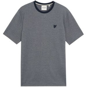 Lyle & Scott - Piqué Interlock T-shirt - Blauw - Heren
