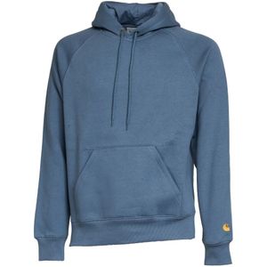 Carhartt Wip, Heren, Sweatshirts & Hoodies, Blauw, Maat: M Katoen,