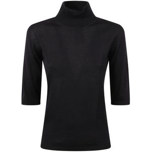 Max Mara, Dames, Truien, Blauw, Maat: L Wol,