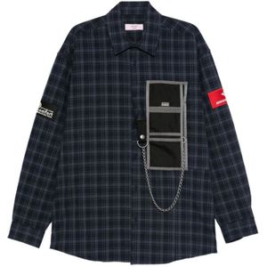 Martine Rose, Heren, Overhemden, Blauw, Maat: S Katoen,