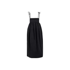 Ganni Maxi Jurken , Black , Dames , Maat: XS