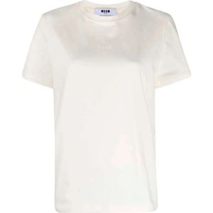 Msgm, Dames, Tops, Wit, Maat: M Katoen,