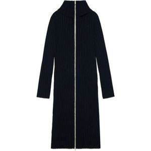 Gucci, Dames, Jurken, Blauw, Maat: M Wol,