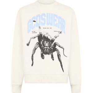 Gcds, Heren, Sweatshirts & Hoodies, Wit, Maat: M Katoen,