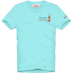 MC2 Saint Barth, Heren, Tops, Blauw, Maat: S