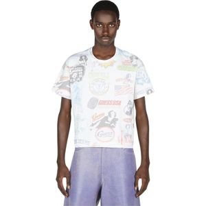 Guess, Heren, Tops, Wit, Maat: L Katoen,