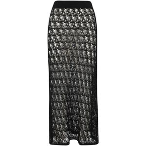 Roberto Collina, Dames, Rokken, Zwart, Maat: XS Katoen,