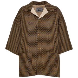 Indacum, Heren, Overhemden, Bruin, Maat: XS