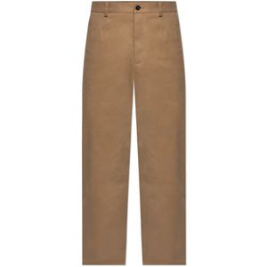 Dolce & Gabbana, Heren, Broeken, Bruin, Maat: S Katoen,