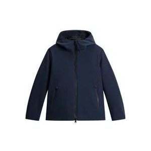 Woolrich Blauwe Parka Jas voor Mannen , Blue , Heren , Maat: XL