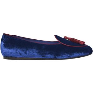 Charles Philip Shanghai, Dames, Schoenen, Blauw, Maat: 35 EU Velours,