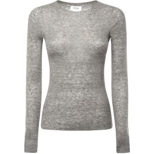 Ottod'Ame, Dames, Truien, Grijs, Maat: L Wol,