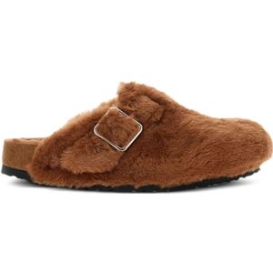 Birkenstock, Dames, Schoenen, Bruin, Maat: 38 EU Suède,