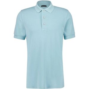 Tom Ford, Heren, Tops, Blauw, Maat: L Piqué,