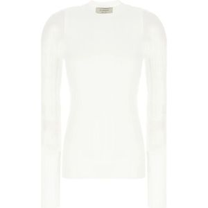 Sportmax, Dames, Tops, Wit, Maat: S Polyamide,