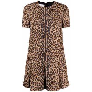 Valentino, Dames, Jurken, Bruin, Maat: XS Zijde,