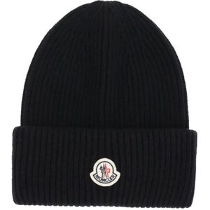 Moncler, Heren, Accessoires, Zwart, Maat: ONE Size Wol,