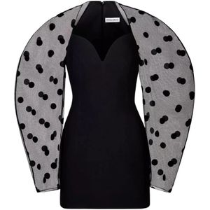 Nina Ricci, Dames, Jurken, Zwart, Maat: S Acryl,