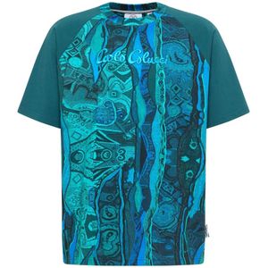 Carlo Colucci, Heren, Tops, Blauw, Maat: S Katoen,