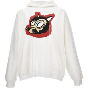 Marni, Heren, Sweatshirts & Hoodies, Wit, Maat: S Wol,
