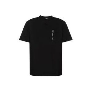 Balmain Oversized T-shirt , Black , Heren , Maat: S