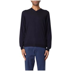 Fedeli, Heren, Truien, Blauw, Maat: 5XL Wol,