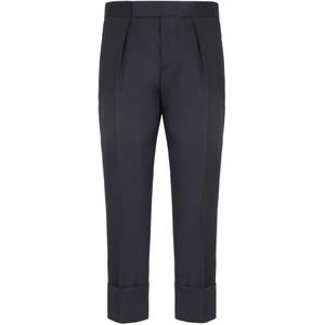 Sapio, Heren, Broeken, Zwart, Maat: S Wol,