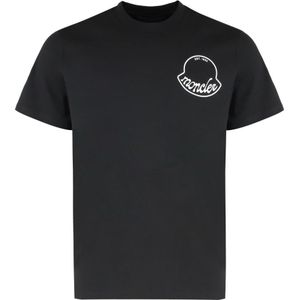 Moncler, Heren, Tops, Zwart, Maat: S Katoen,