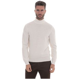 Gran Sasso, Heren, Truien, Wit, Maat: M Wol,