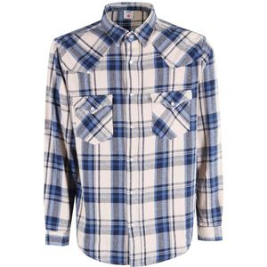 Edwin, Heren, Overhemden, Veelkleurig, Maat: M