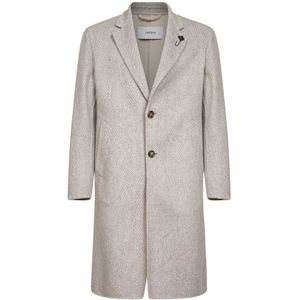 Lardini, Heren, Mantels, Beige, Maat: 3XL