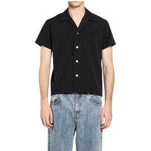 Second/Layer, Heren, Overhemden, Zwart, Maat: S Nylon,