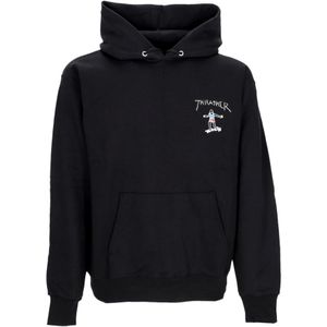 Thrasher, Heren, Sweatshirts & Hoodies, Zwart, Maat: S Katoen,