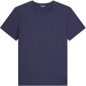 Dondup, Heren, Tops, Blauw, Maat: L Katoen,