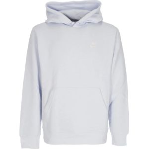 Nike Sportswear Club Fleece Hoodie Grijs/Wit , White , Heren , Maat: 2XL