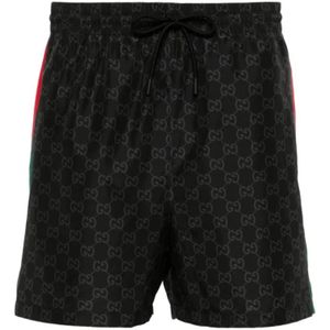 Gucci, Heren, Badkleding, Zwart, Maat: M Nylon,