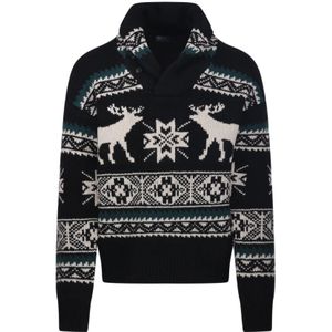 Gebreide pullover met opstaande kraag