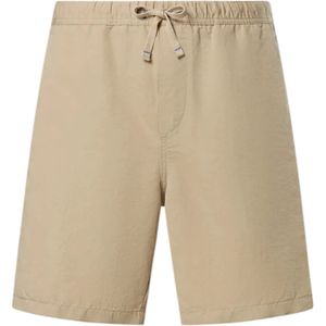 North Sails, Heren, Korte broeken, Beige, Maat: W32 Linnen,