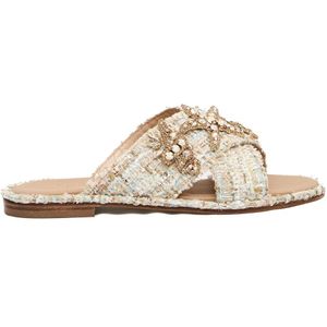 Paola Fiorenza, Dames, Schoenen, Beige, Maat: 37 EU