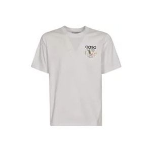 Casablanca T-Hemden , White , Heren , Maat: XL
