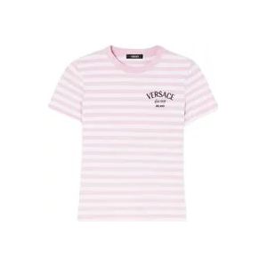 Versace Stijlvolle Tops voor Heren , Pink , Dames , Maat: M