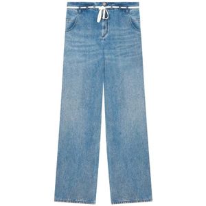 Isabel Marant, Dames, Broeken, Blauw, Maat: S