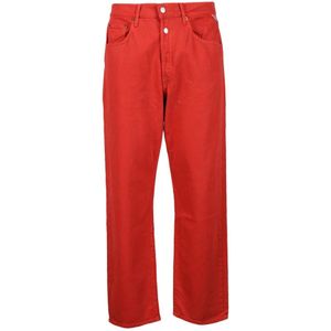 Replay, Heren, Jeans, Rood, Maat: W33 Katoen,