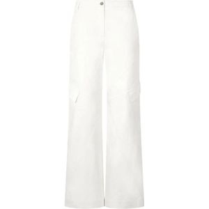 Roberto Cavalli, Dames, Broeken, Wit, Maat: 2XS Katoen,