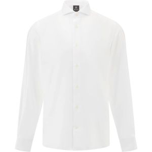 Boggi Milano - Overhemd - Wit - Katoen - Lange Mouw - Regular Fit