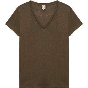 Ines de la Fressange Paris, Dames, Tops, Groen, Maat: XS Linnen,