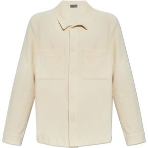 Hanro, Heren, Overhemden, Beige, Maat: L Corduroy,