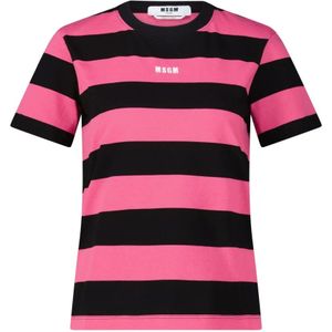 Msgm, Dames, Tops, Roze, Maat: L Katoen,